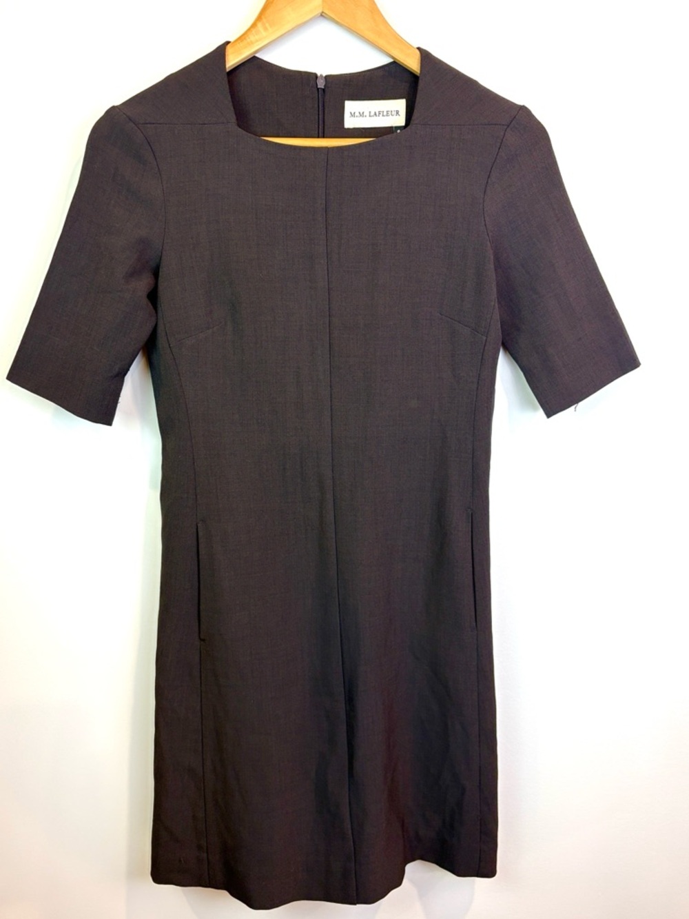 MM Lafleur brown/ Charcoal Short-Sleeve Dress size 0